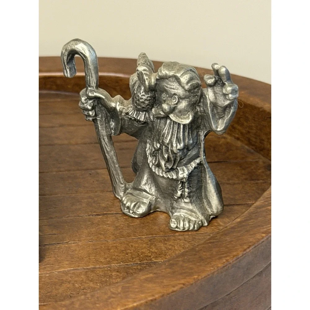 Hudson Pewter Noah's Ark. Includes Ark & ladder,6 pairs Of Hudson pewter pieces